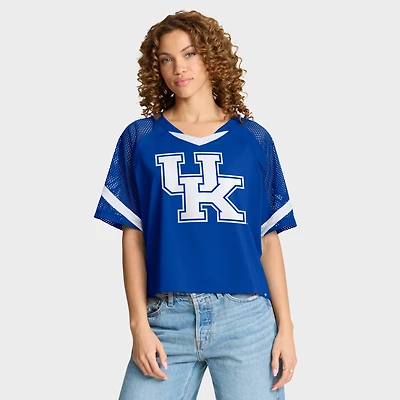 Maillot surdimensionné à col en V et manches raglan pour femme Fanatics Royal Kentucky Wildcats