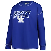 Women's Fanatics Royal Kentucky Wildcats Plus Contrast Stitch Sweatshirt