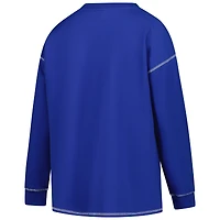 Women's Fanatics Royal Kentucky Wildcats Plus Contrast Stitch Sweatshirt