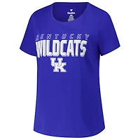 Women's Fanatics Royal Kentucky Wildcats Plus Lean Scoop Neck T-Shirt