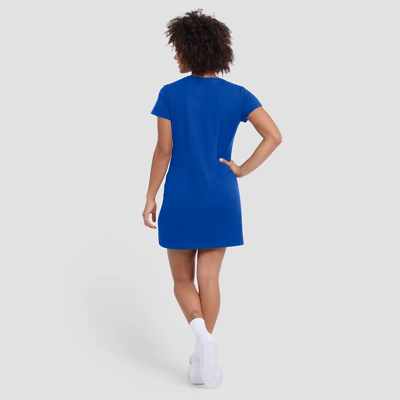 Women's Fanatics Royal Kentucky Wildcats Ruched Drape T-Shirt Dress