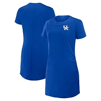 Robe t-shirt drapée froncée Fanatics Royal Kentucky Wildcats pour femme