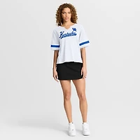 T-shirt blanc Fanatics pour femme avec inscription « Hometown » des Wildcats du Kentucky