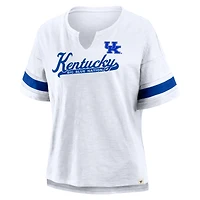 T-shirt blanc Fanatics pour femme avec inscription « Hometown » des Wildcats du Kentucky