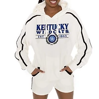 Ensemble sweat à capuche et short pour femme Gameday Couture Cream Kentucky Wildcats Down, Set, Go