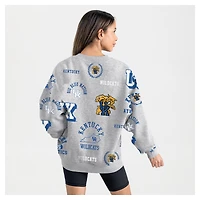 Women's Gameday Couture Gray Kentucky Wildcats Always on Repeat Fleece Sweatshirt