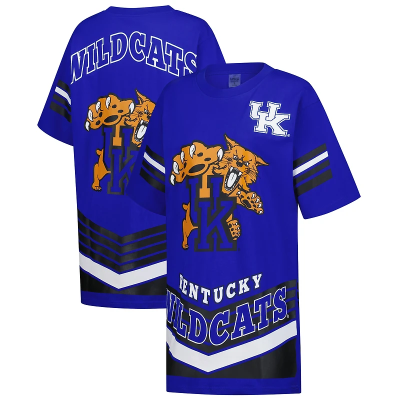 Women's Gameday Couture Royal Kentucky Wildcats Perfect Score Mini T-Shirt Dress