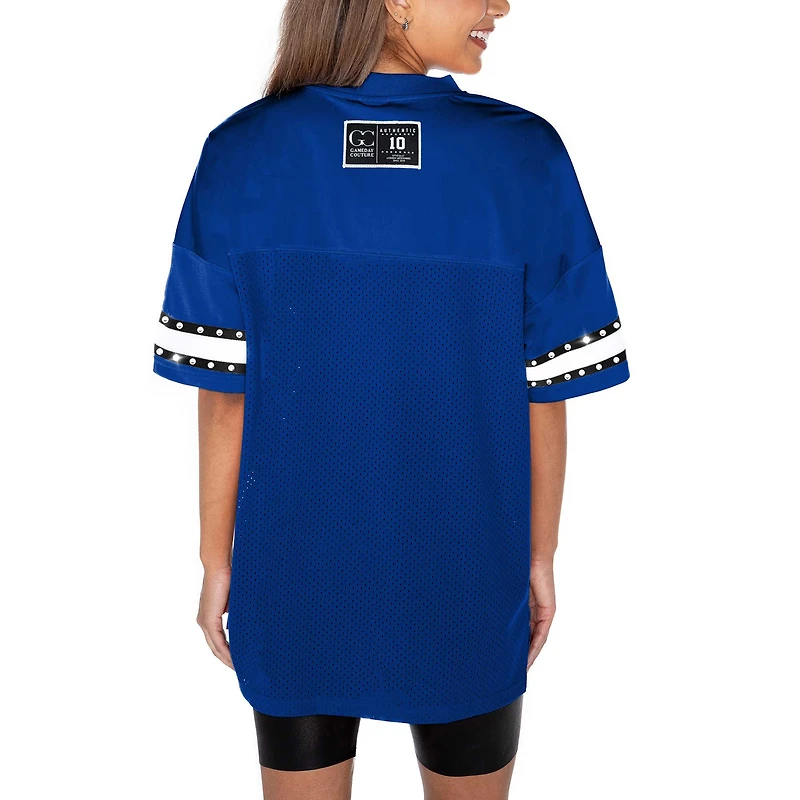 Women's Gameday Couture Royal Kentucky Wildcats Until Kickoff Rhinestone Fashion T-Shirt
