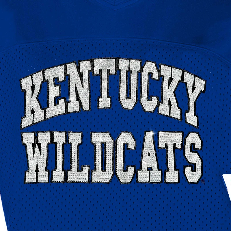 Women's Gameday Couture Royal Kentucky Wildcats Until Kickoff Rhinestone Fashion T-Shirt