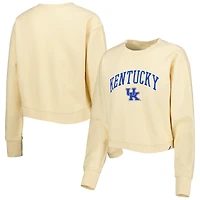 Sweat-shirt en bois à cordon pour femme League Collegiate Wear Crème Kentucky Wildcats Classic Campus