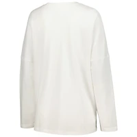 Women's League Collegiate Wear White Kentucky Wildcats Clothesline Oversized Long Sleeve T-Shirt