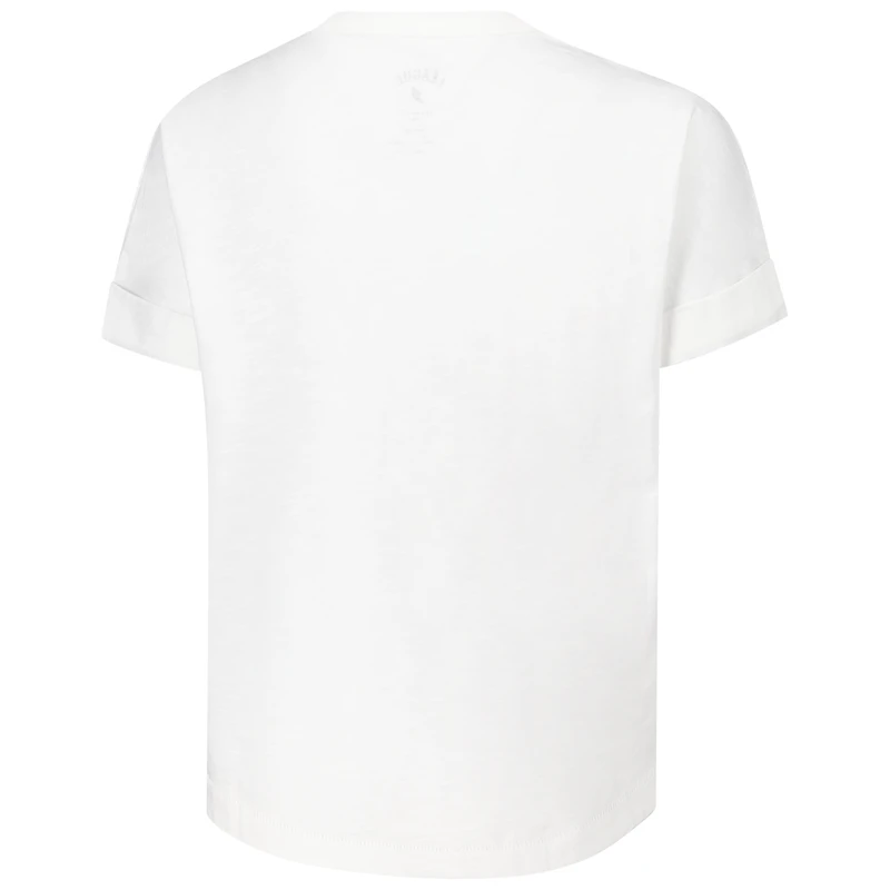 Women's League Collegiate Wear White Kentucky Wildcats Slub Rolled Cuff T-Shirt