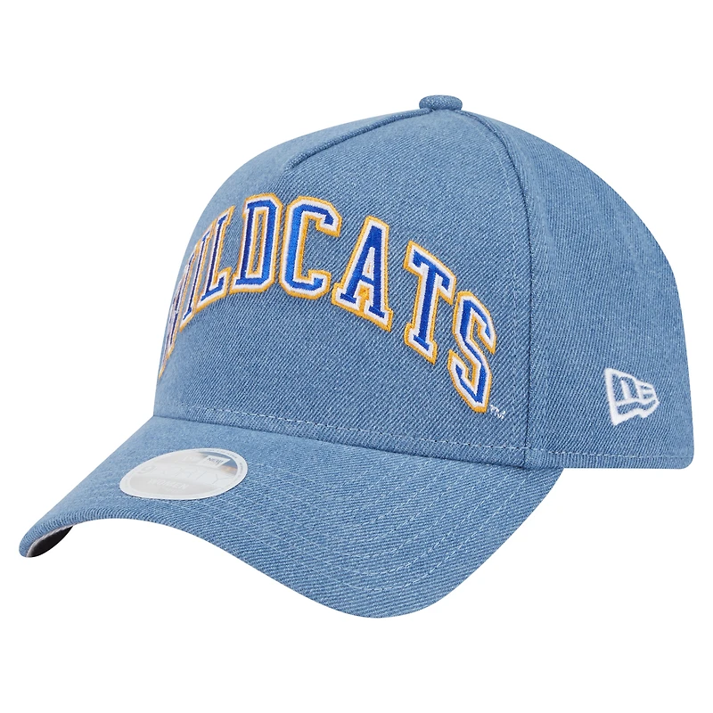 Women's New Era Denim Kentucky Wildcats A-Frame 9FORTY Adjustable Hat