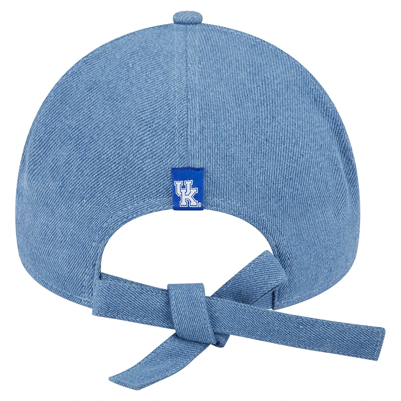 Women's New Era Denim Kentucky Wildcats A-Frame 9FORTY Adjustable Hat