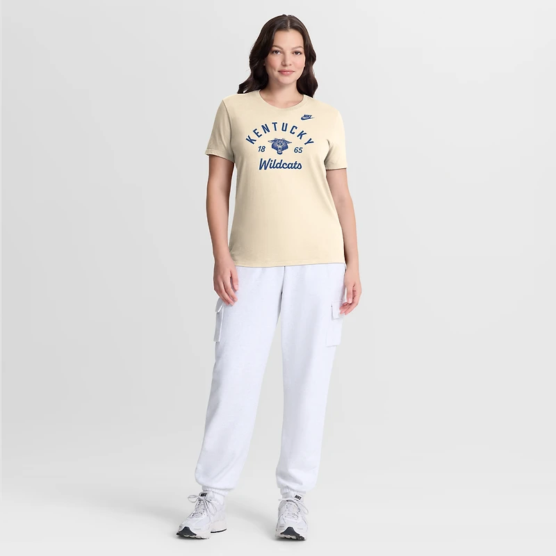 Women's Nike Natural Kentucky Wildcats Legacy Team Name T-Shirt
