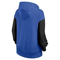Sweat à capuche surdimensionné Nike Legacy Phoenix pour femme, bleu royal/noir, Kentucky Wildcats