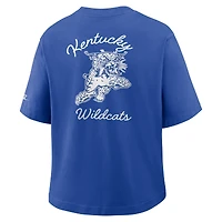 T-shirt Nike Royal Kentucky Wildcats Legacy Pocket Boxy pour femme