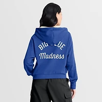 Women's Nike Royal Kentucky Wildcats Mantra Cropped Full-Zip Hoodie