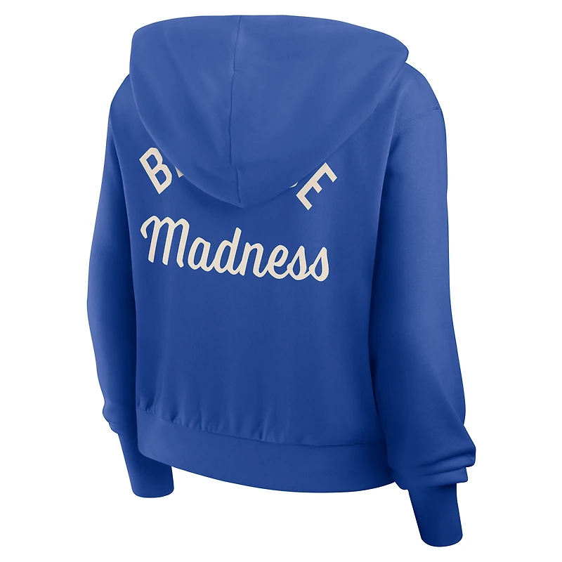 Women's Nike Royal Kentucky Wildcats Mantra Cropped Full-Zip Hoodie