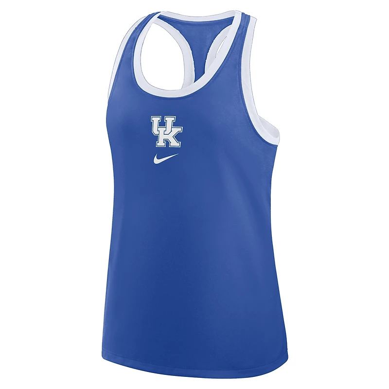 Débardeur dos nageur Nike Royal Kentucky Wildcats Primetime Tri-Blend pour femme