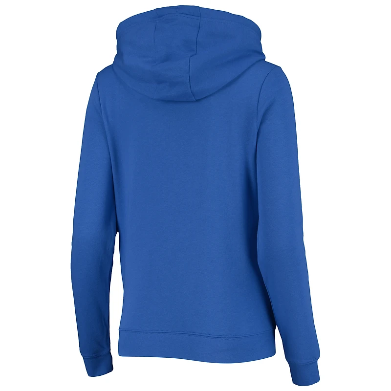 Women's Nike Royal Kentucky Wildcats Varsity Fleece Tri-Blend Raglan Pullover Hoodie