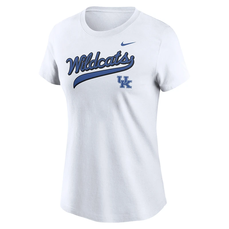 Women's Nike White Kentucky Wildcats Local Script T-Shirt