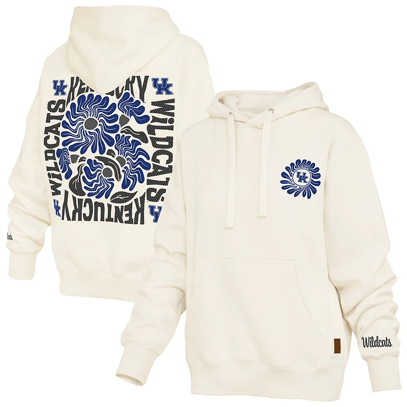 Sweat à capuche crème Pressbox pour femmes Kentucky Wildcats Elena Janise