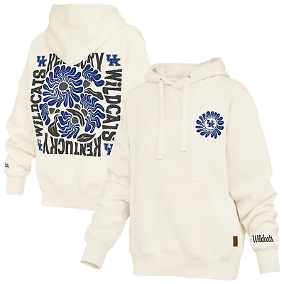 Sweat à capuche crème Pressbox pour femmes Kentucky Wildcats Elena Janise