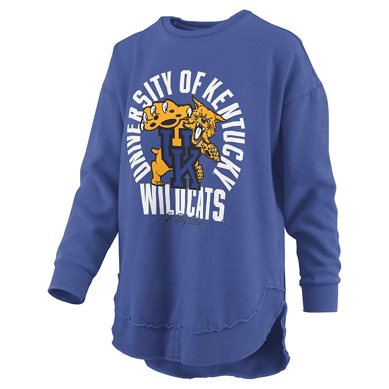 Women's Pressbox Royal Kentucky Wildcats Blitz Long Sleeve T-Shirt