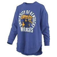 Women's Pressbox  Royal Kentucky Wildcats Blitz Long Sleeve T-Shirt