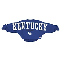 Sweat-shirt surdimensionné à col dolman Flannigan pour femme Pressbox Royal Kentucky Wildcats