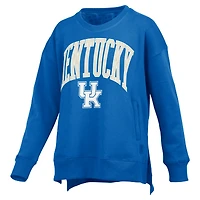 Sweat-shirt à enfiler avec poche pour femme Pressbox Royal Kentucky Wildcats