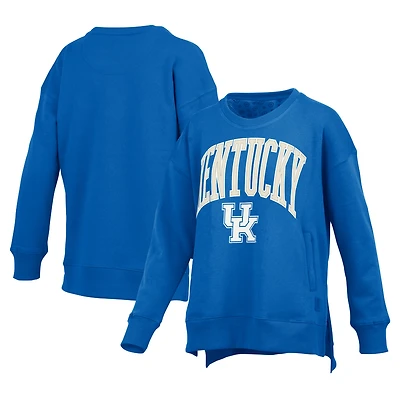 Sweat-shirt à enfiler avec poche pour femme Pressbox Royal Kentucky Wildcats