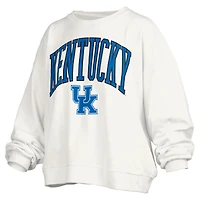 Women's Pressbox  White Kentucky Wildcats Plus Nelson Janise Sweatshirt