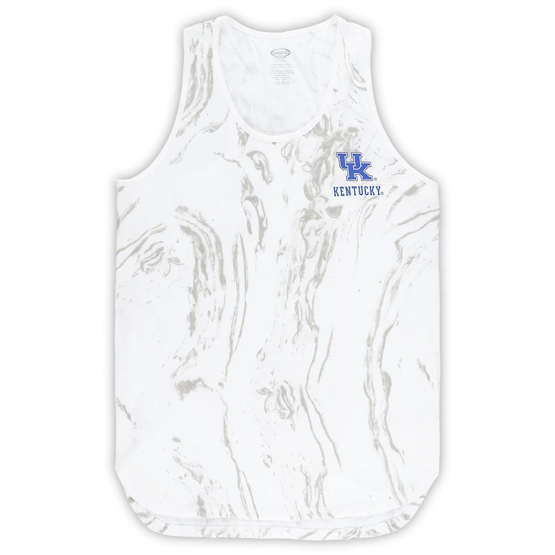 Women's Profile White Kentucky Wildcats Plus Marble Tank and Shorts Set