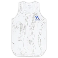 Women's Profile White Kentucky Wildcats Plus Marble Tank and Shorts Set