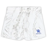Women's Profile White Kentucky Wildcats Plus Marble Tank and Shorts Set