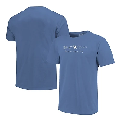 Women's  Royal Kentucky Wildcats Comfort Colors T-Shirt