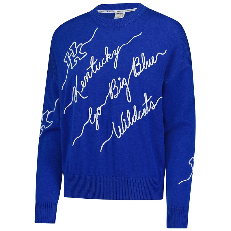 Pull brodé « Love Note » pour femme des Royal Kentucky Wildcats