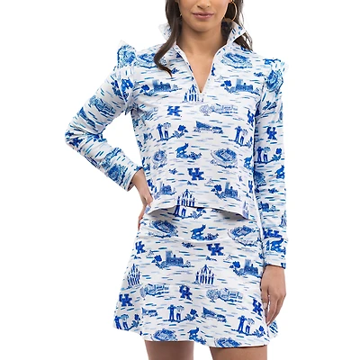 Women's Smith & Quinn Royal/White Kentucky Wildcats Tailgate Molly Skort