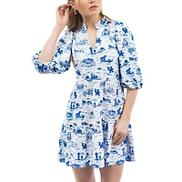 Women's Smith & Quinn  Royal/White Kentucky Wildcats Tailgate Tory Dress