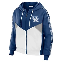 Veste à capuche entièrement zippée WEAR by Erin Andrews Royal Kentucky Wildcats pour femmes