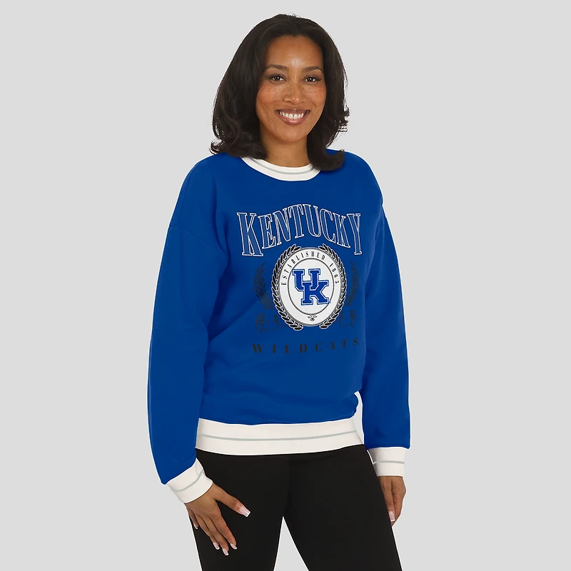 Women's WEAR by Erin Andrews Royal Kentucky Wildcats Seal Sweatshirt
