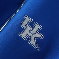 Women's ZooZatz Royal Kentucky Wildcats Tri-Blend Quarter-Zip Flowy Top