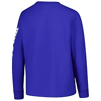 T-shirt à manches longues avec logo vieilli Royal Kentucky Wildcats, champion des jeunes