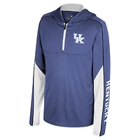 Youth Colosseum Royal Kentucky Wildcats Hansel Quarter-Zip Hoodie