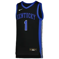 Maillot de basket-ball Nike #1 noir Kentucky Wildcats Icon Replica pour jeune