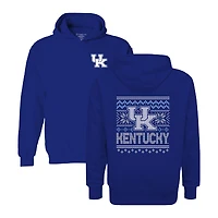 Youth  Royal Kentucky Wildcats Classic Holiday Sweater Hoodie