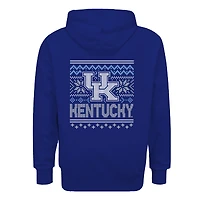 Youth  Royal Kentucky Wildcats Classic Holiday Sweater Hoodie