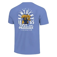 Youth Royal Kentucky Wildcats Comfort Colors Mascot Overlay T-Shirt